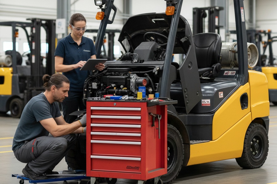 Mantenimiento preventivo de montacargas Yale, Hyster y Toyota incluido en la renta
